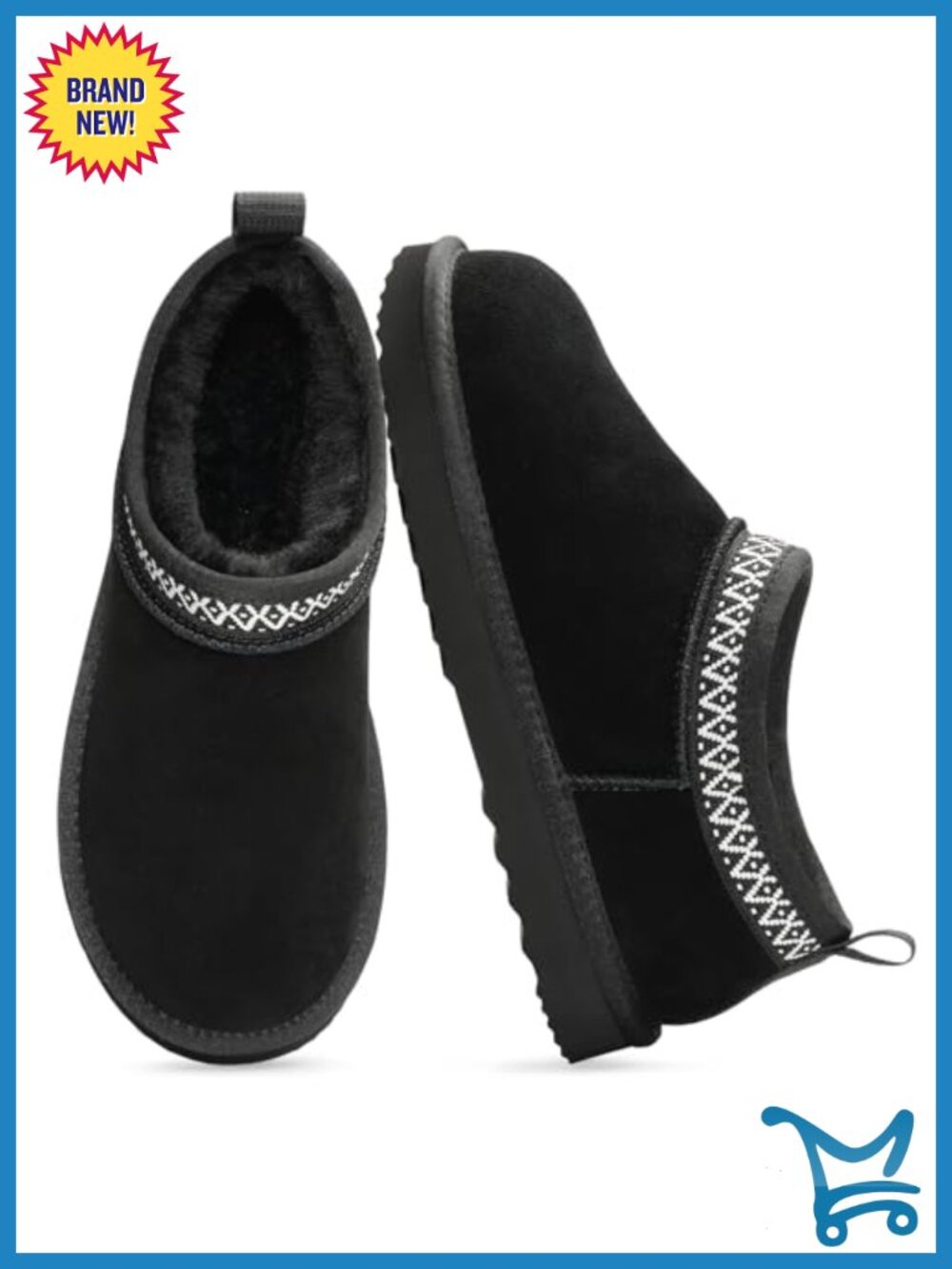 Genuine Suede Mini Boots for Women Winter Fuzzy Snow Boots Short Ankle Boot